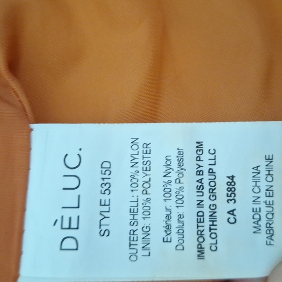Deluc Women's Rust Orange Puffer Jacket Size Small - Picture 7 of 9